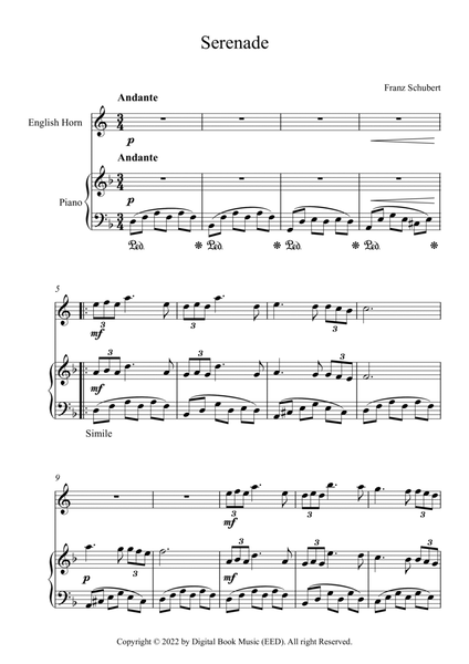 Serenade - Franz Schubert (English Horn + Piano)