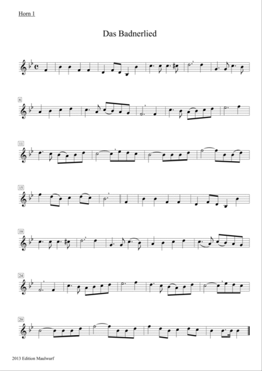 Badnerlied Brass Quartet scores gallery preview page 3