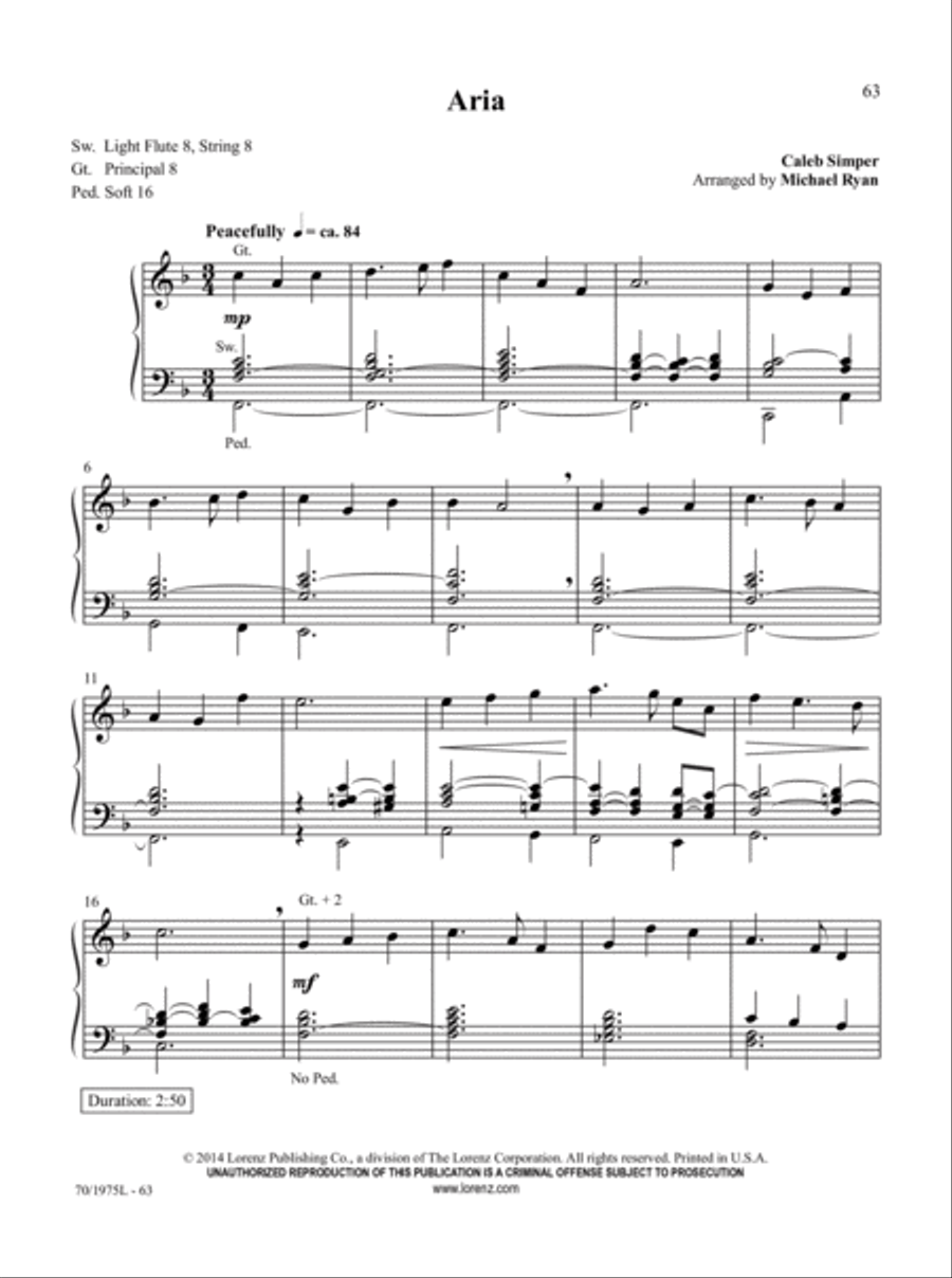 Easy Organ Library, Vol. 60 Organ Solo scores gallery preview page 24