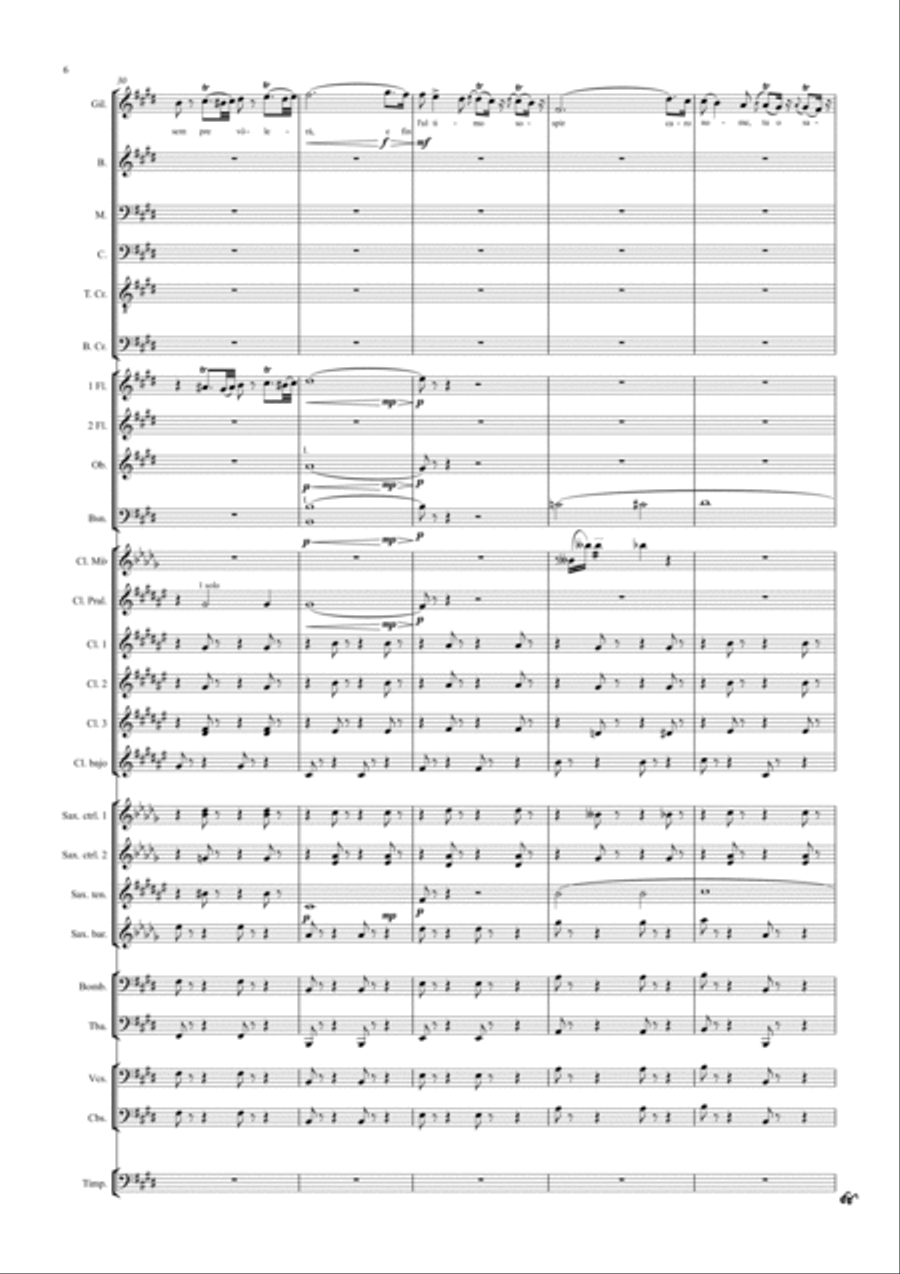 Rigoletto - No 6 - Scena ed Aria Concert Band scores gallery preview page 6