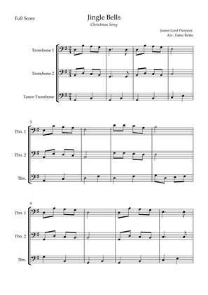 Jingle Bells (Christmas Song) for Trombone Trio