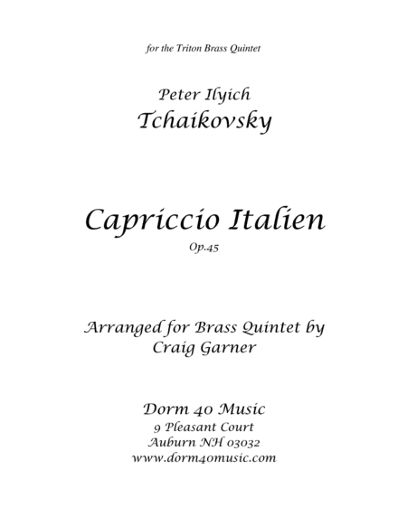 Capriccio Italien, Op. 45 image number null