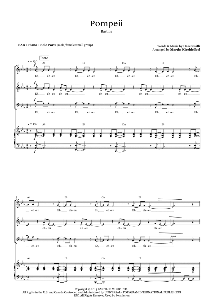 Pompeii 3-Part scores gallery preview page 1