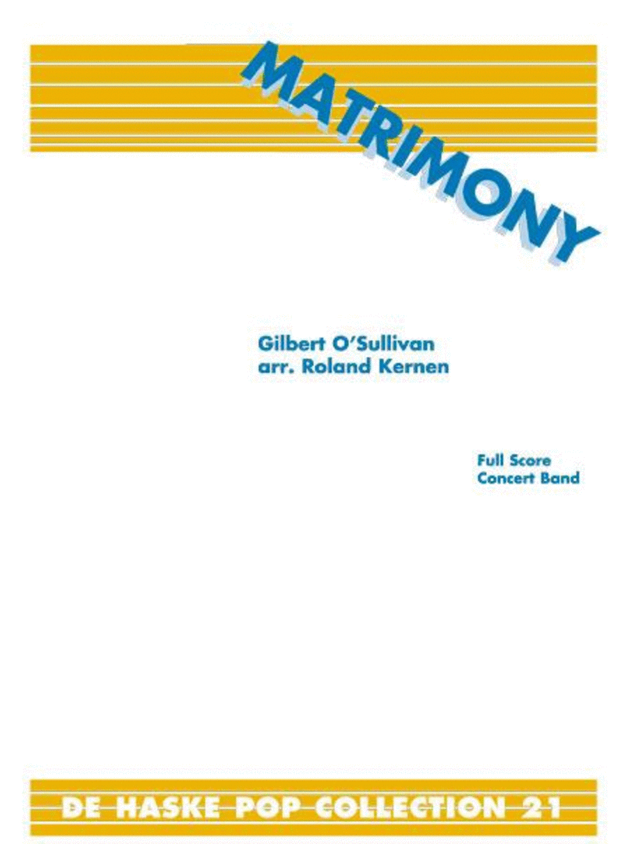 Matrimony Concert Band scores gallery preview page 1
