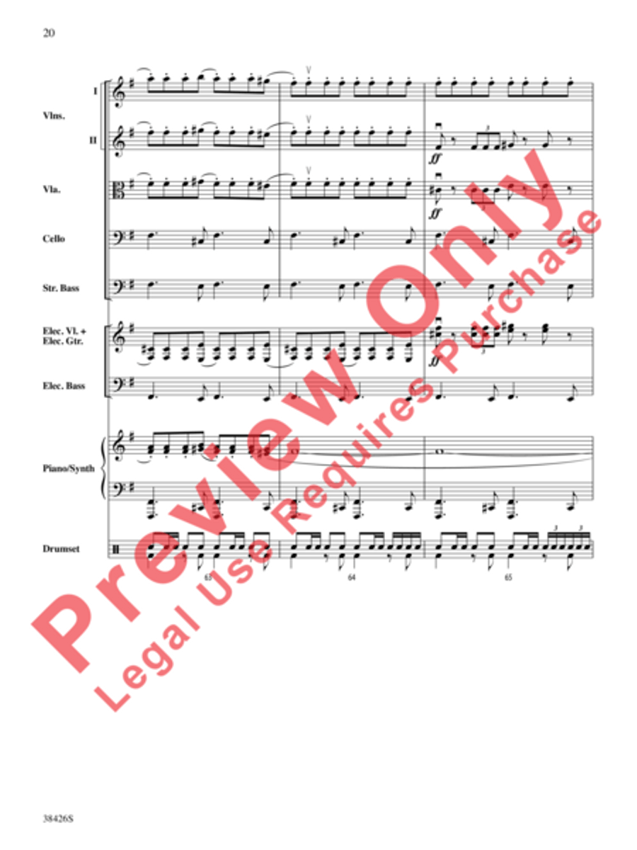 A Mad Russian's Christmas String Orchestra scores gallery preview page 21