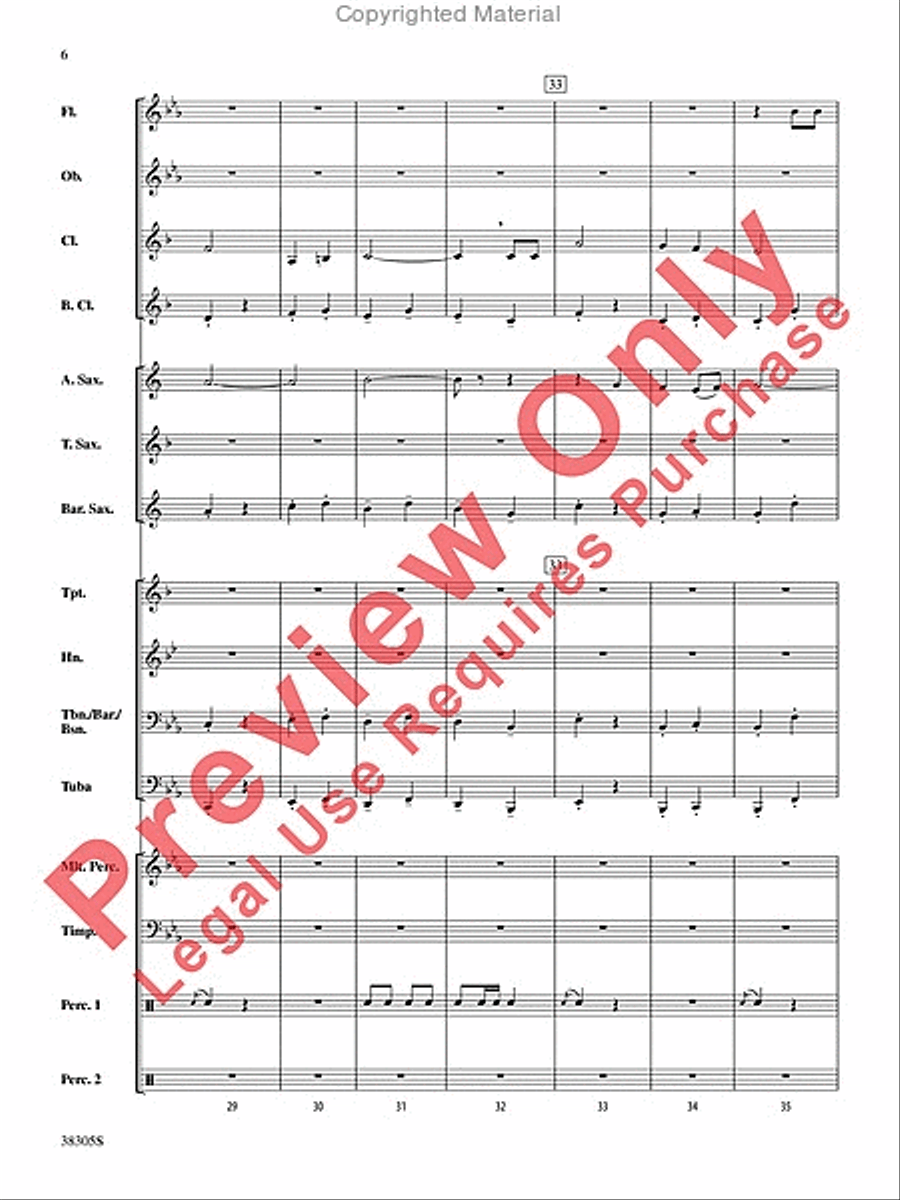 A Star-Spangled March A Star-Spangled March Concert Band scores gallery preview page 7
