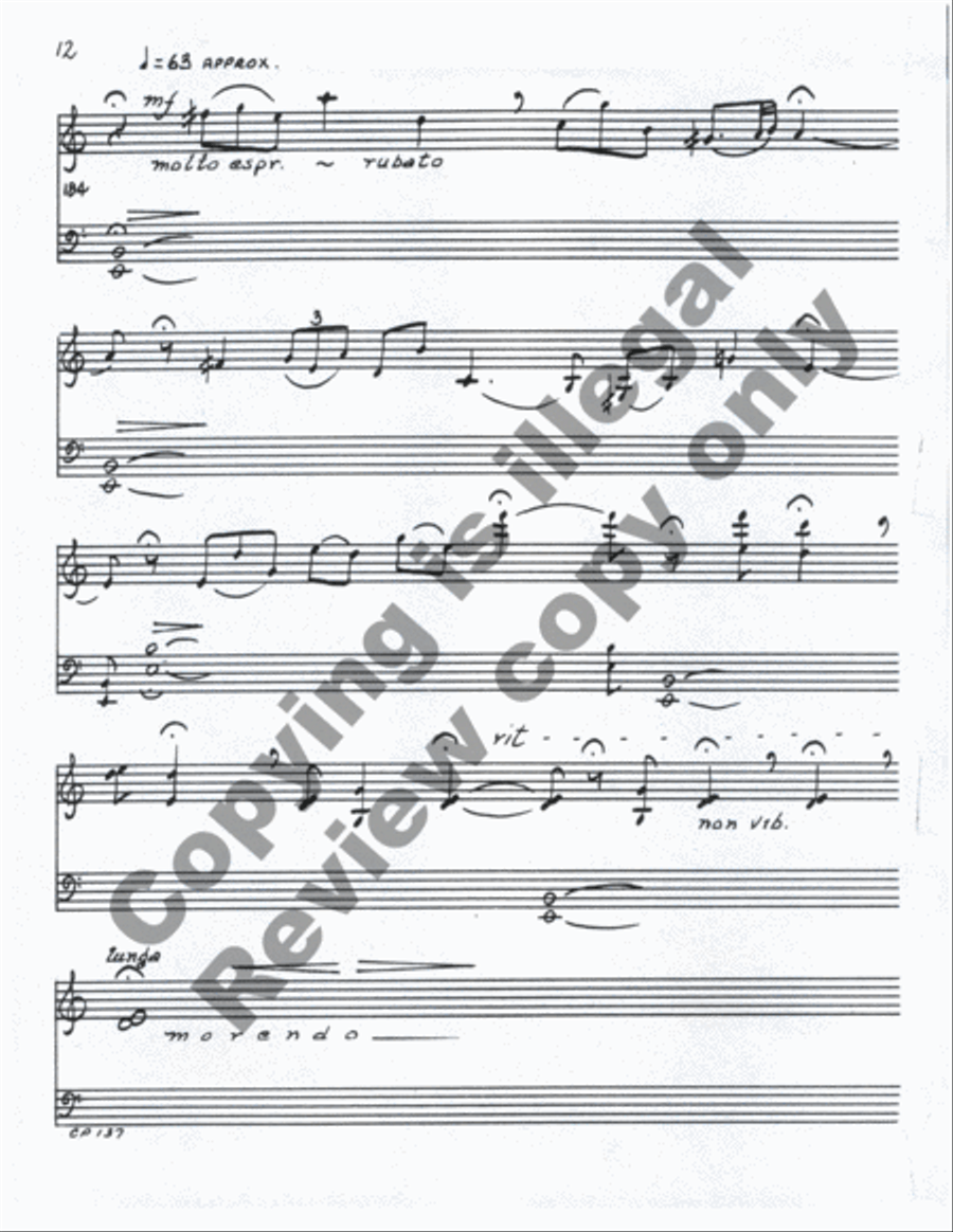 Invention for Violin & Tape Violin Solo scores gallery preview page 23