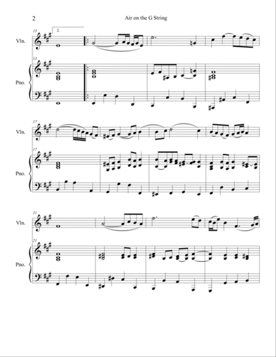 10 Wedding Solos for Violin with Piano Accompaniment Violin Solo scores gallery preview page 4