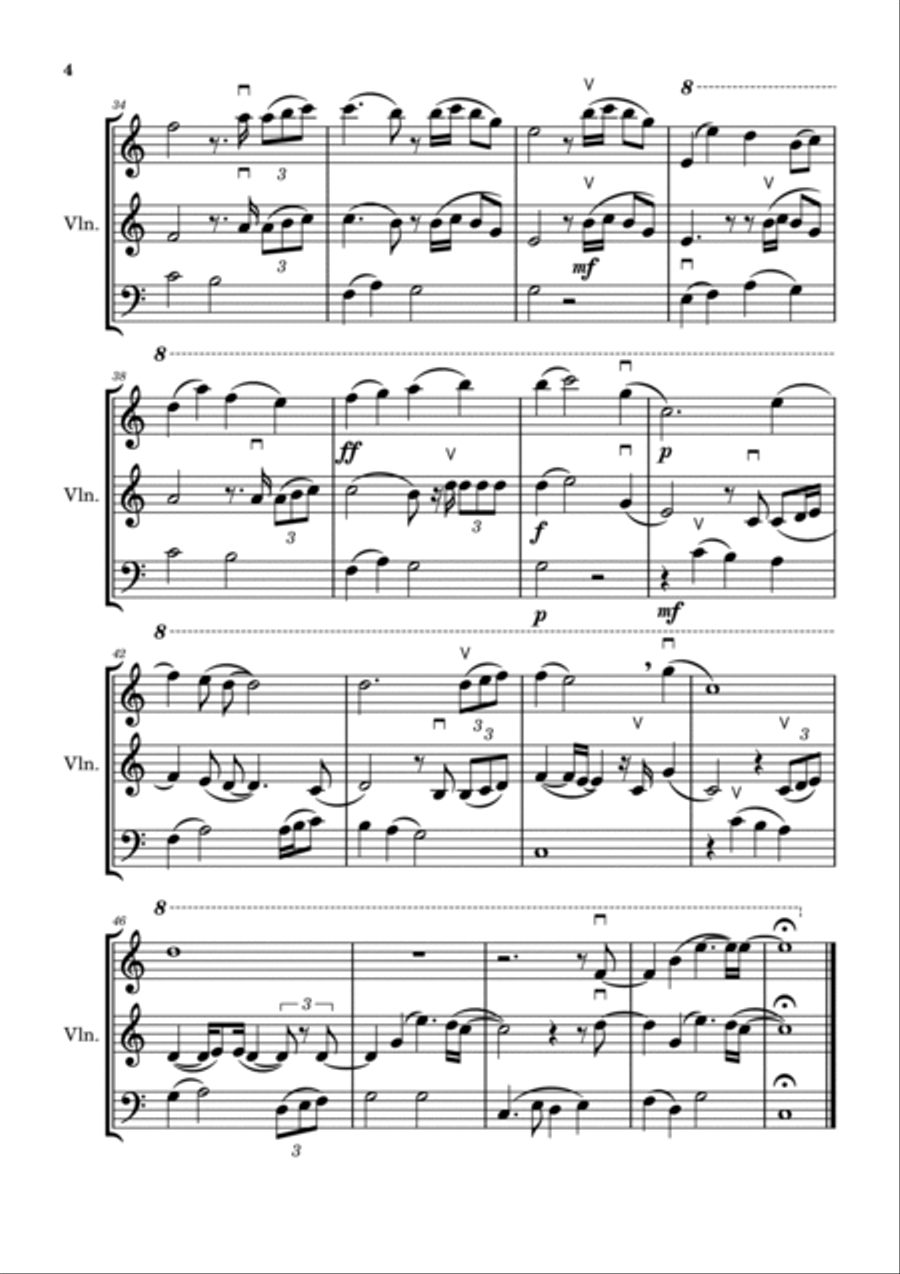 The Joker And The Queen (feat. Taylor Swift) String Trio scores gallery preview page 4