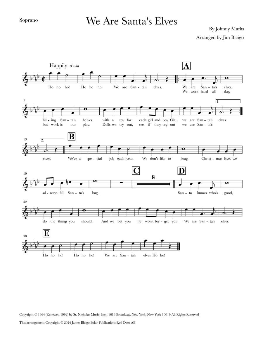 We Are Santa's Elves 3-Part scores gallery preview page 4