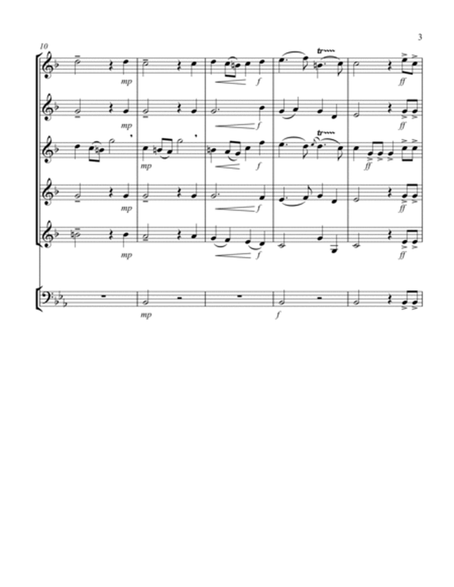 Heroic Music - No. 12. La Rejouissance (Eb) (Trumpet Quintet, Timp)
