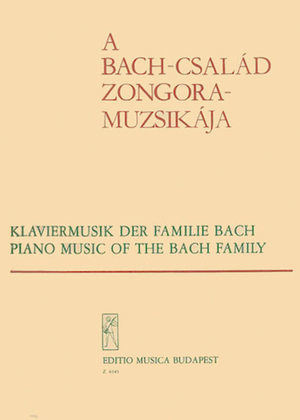 Book cover for Piano Pieces Of The Bach Family