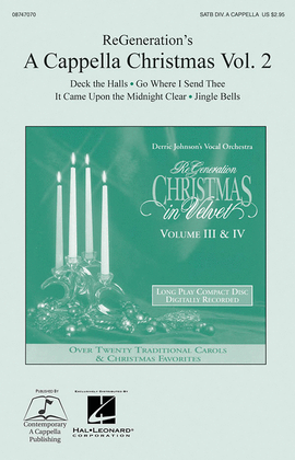 Book cover for ReGeneration's A Cappella Christmas Vol. 2