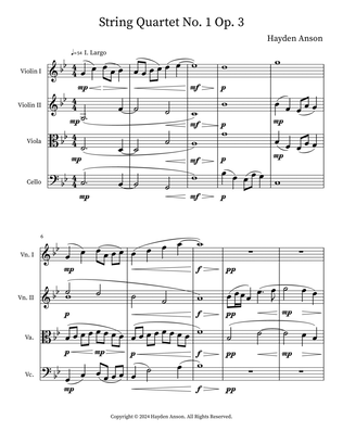 String Quartet No. 1 Op. 3
