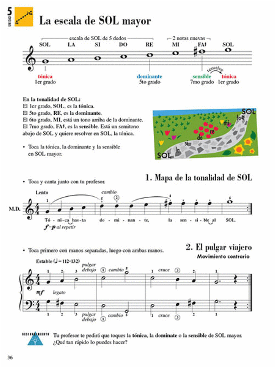 Libro de lecciones y teoria, Nivel 4 Piano Method scores gallery preview page 6