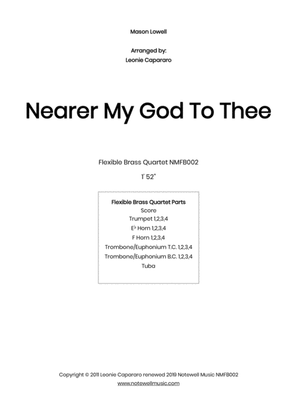 Book cover for Nearer My God To Thee (Flexible Brass quartet or ensemble)