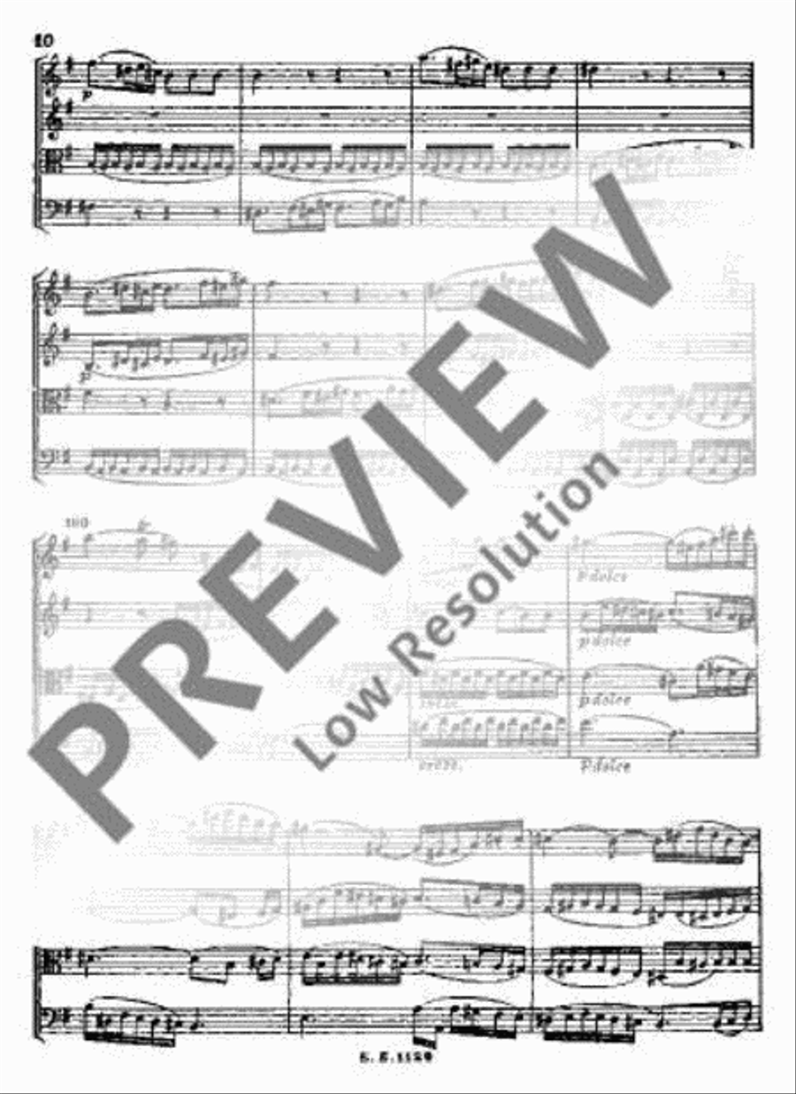 String Quartet E minor String Quartet E minor String Quartet scores gallery preview page 15