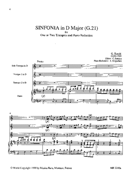 Sinfonias in D