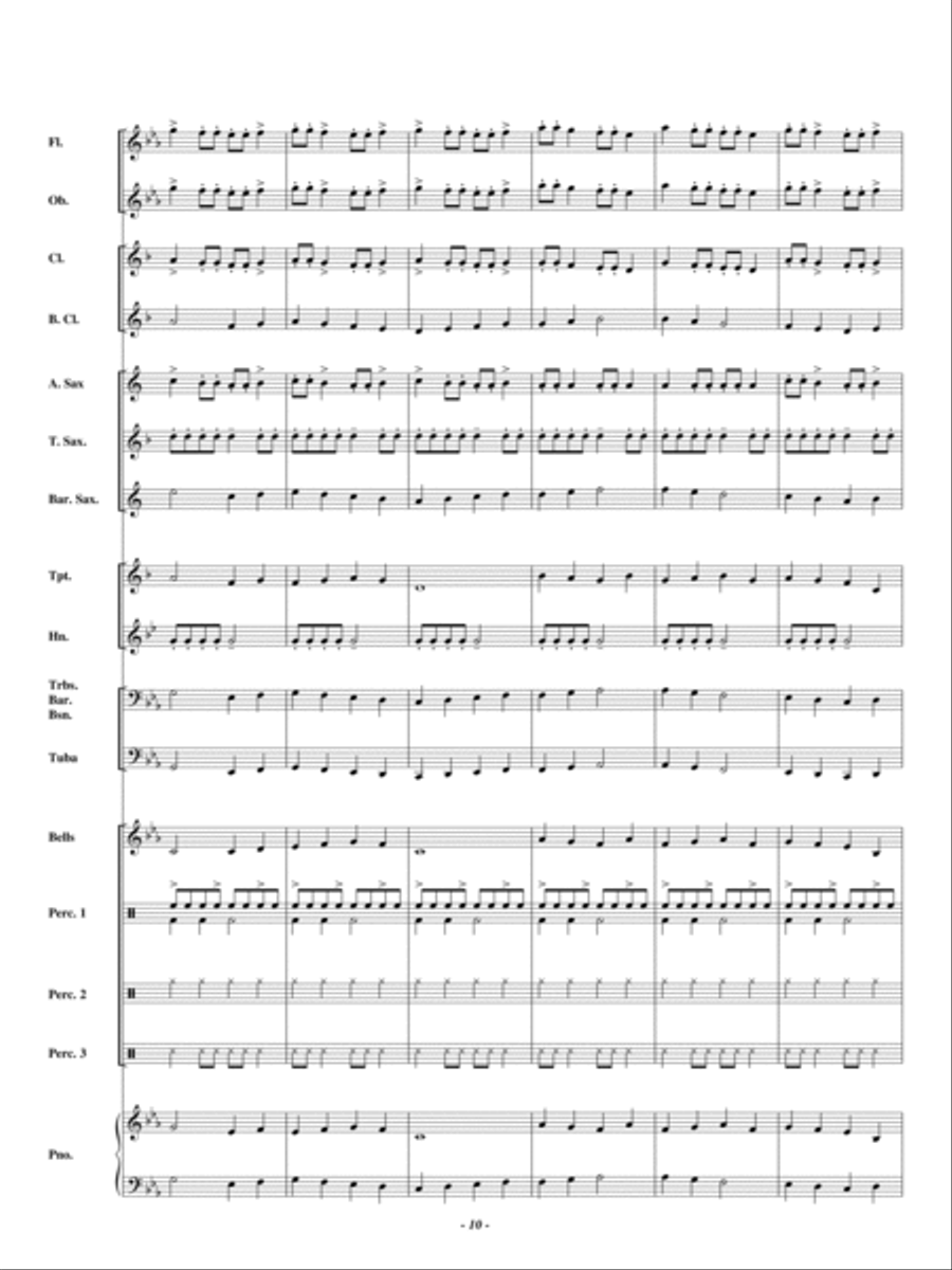 Defeating the Giant Concert Band scores gallery preview page 9
