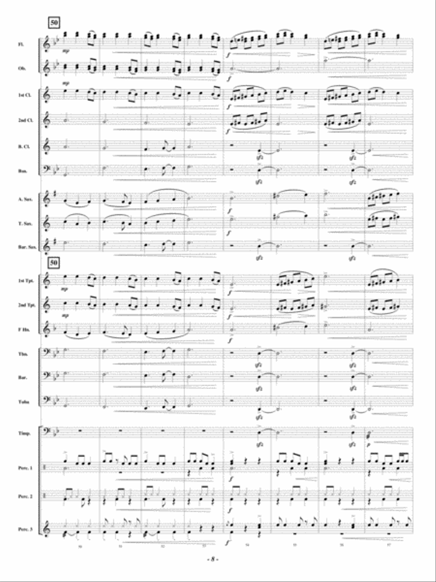 Latin Bell Carol Concert Band scores gallery preview page 8