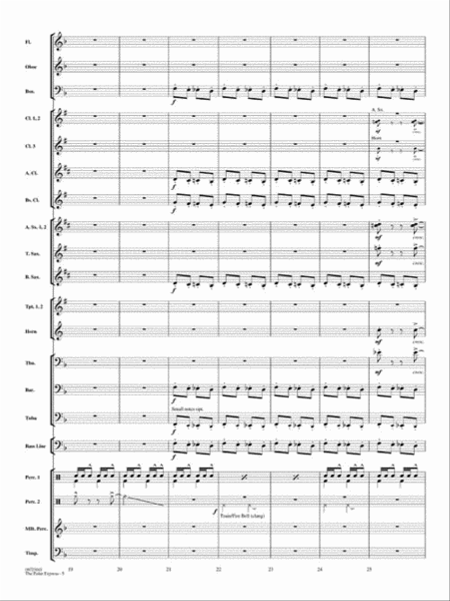 The Polar Express (Medley) Concert Band scores gallery preview page 6