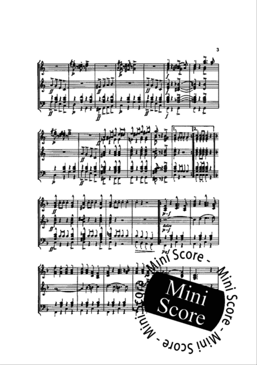 Hoch und Deutschmeister Marsch Fanfare Band scores gallery preview page 5