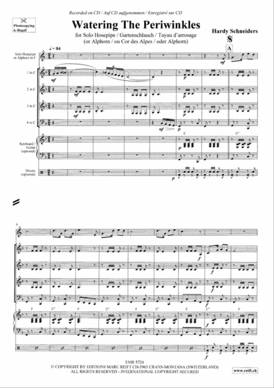 Watering The Periwinkles Concert Band scores gallery preview page 4