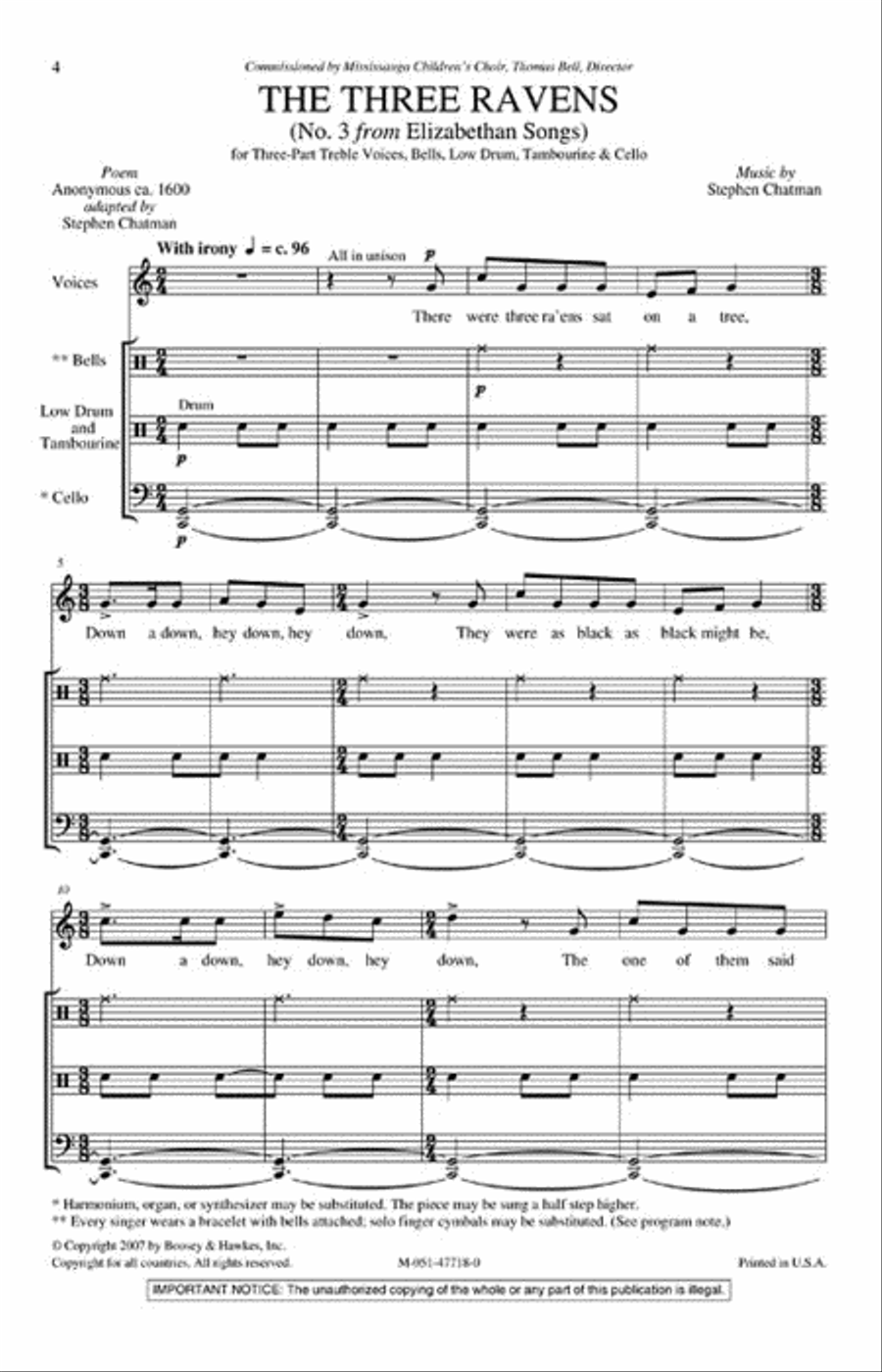 The Three Ravens 3-Part scores gallery preview page 2