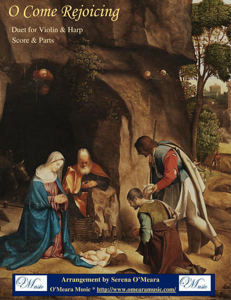 O Come Rejoicing, Duet for Violin & Harp String Duet scores gallery preview page 1
