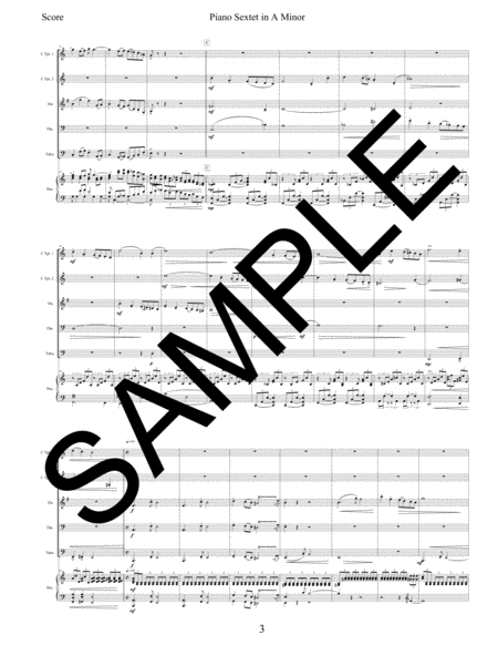 Sextet in A Minor for Brass Quintet & Piano image number null