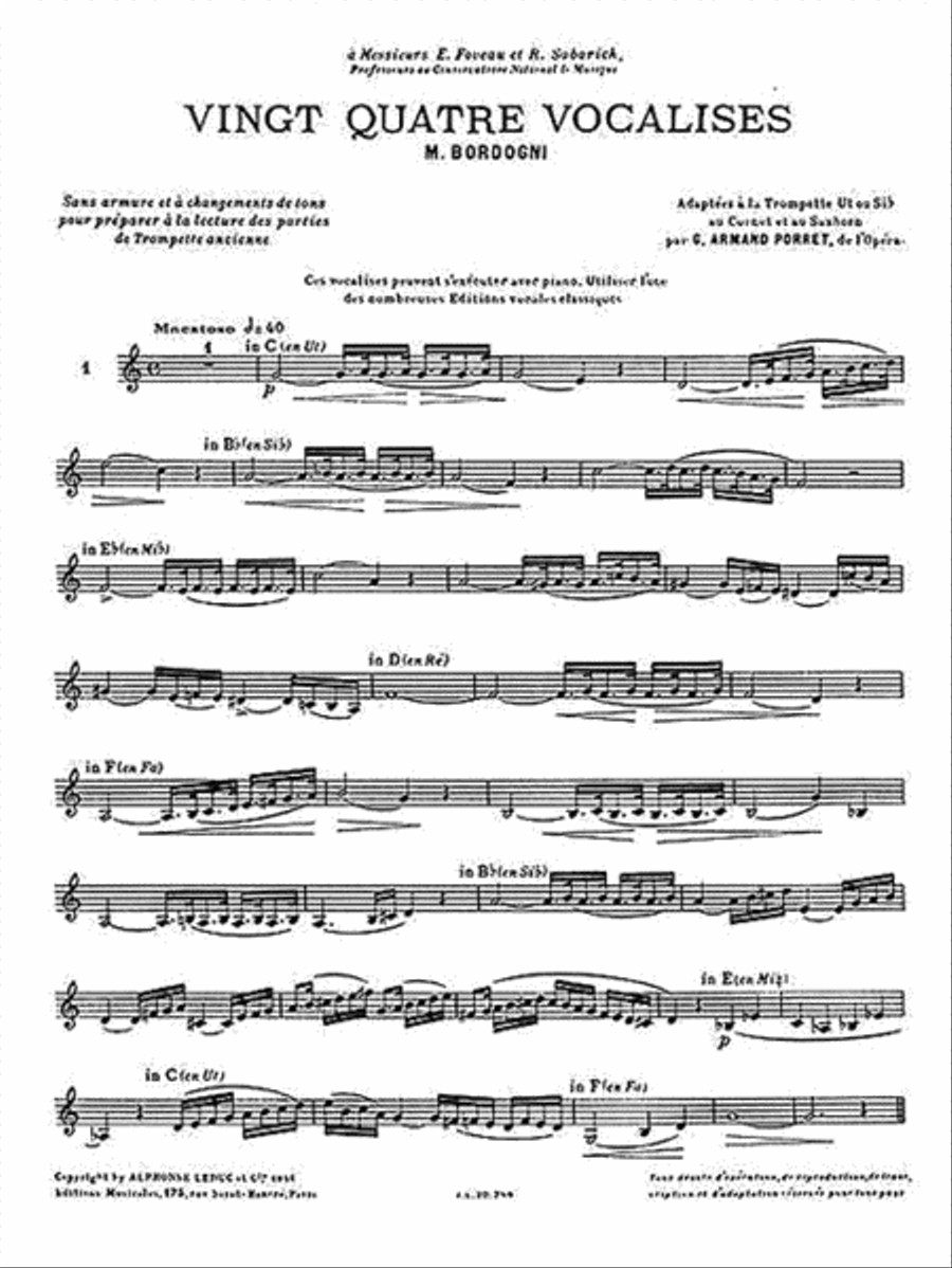 24 Vocalises 24 Vocalises Trumpet Solo scores gallery preview page 2