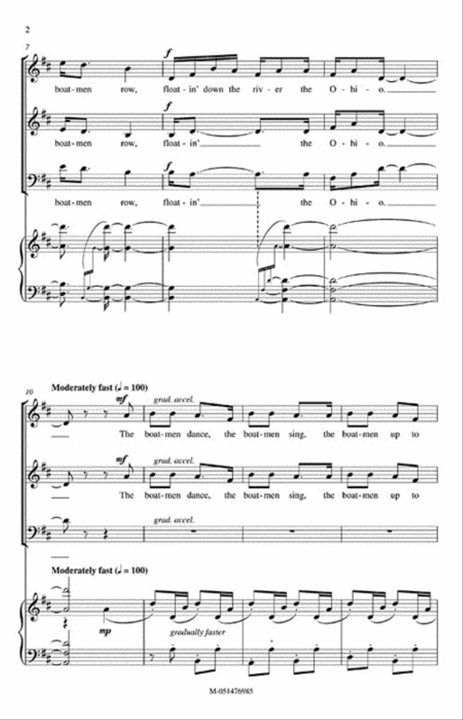 Old American Songs (Choral Suite) 3-Part scores gallery preview page 3