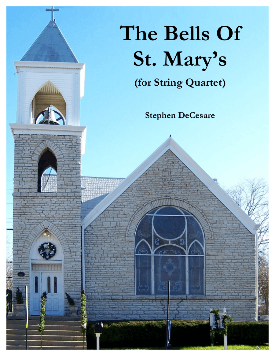 The Bells of St. Mary's (for String Quartet and Piano) String Quartet scores gallery preview page 1