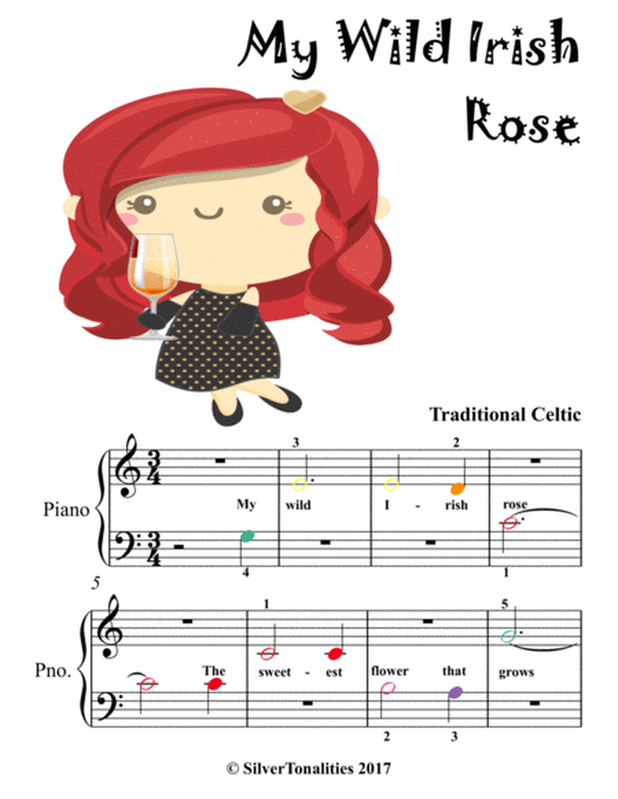 The Little Irish Rose for Beginner Piano