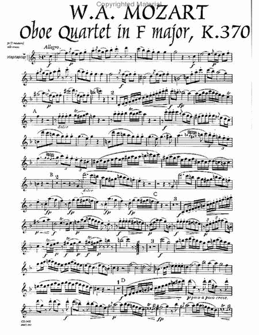 Mozart - Quartet in F Major, KV370 & Stamitz - Quartet in F Major, Op. 8, No. 3 image number null
