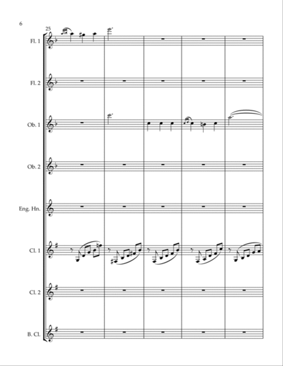 Adagio Woodwind Ensemble scores gallery preview page 6