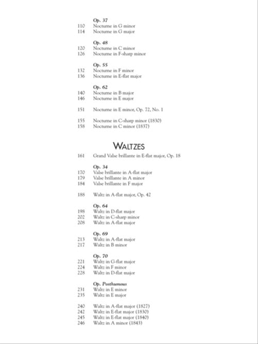 Complete Preludes, Nocturnes & Waltzes Piano Solo scores gallery preview page 3