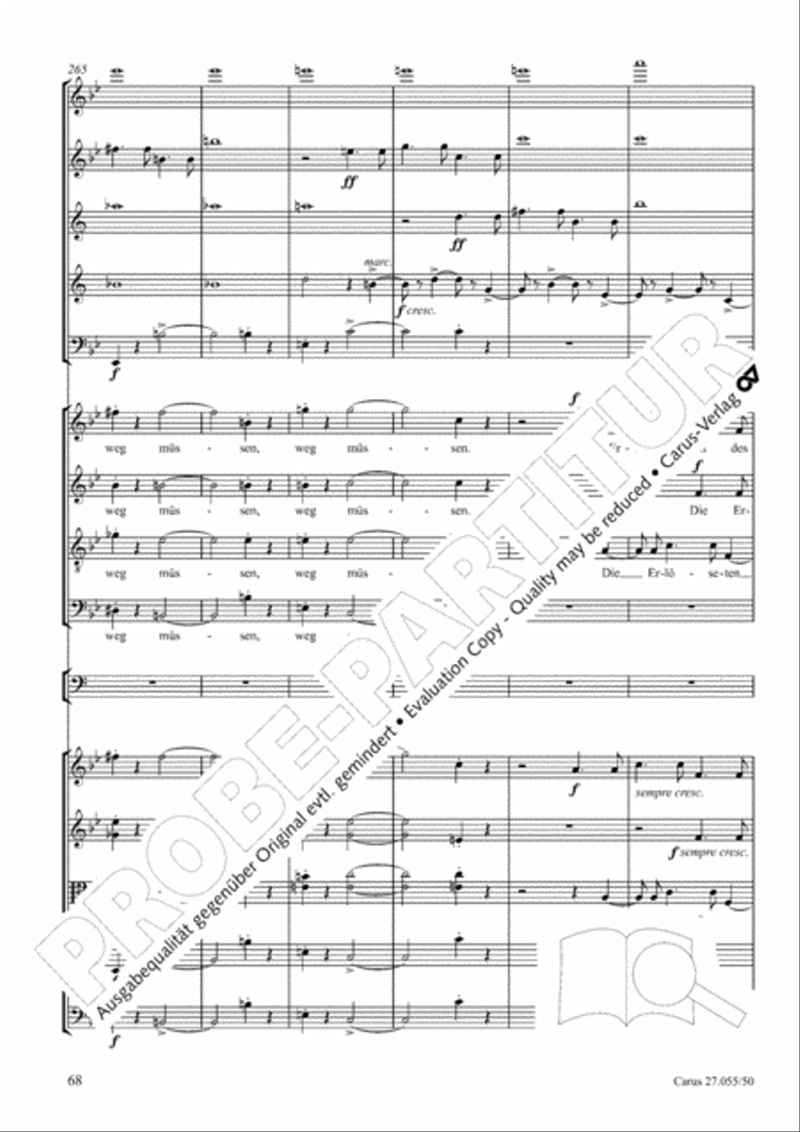 Ein Deutsches Requiem (German Requiem) 4-Part scores gallery preview page 75