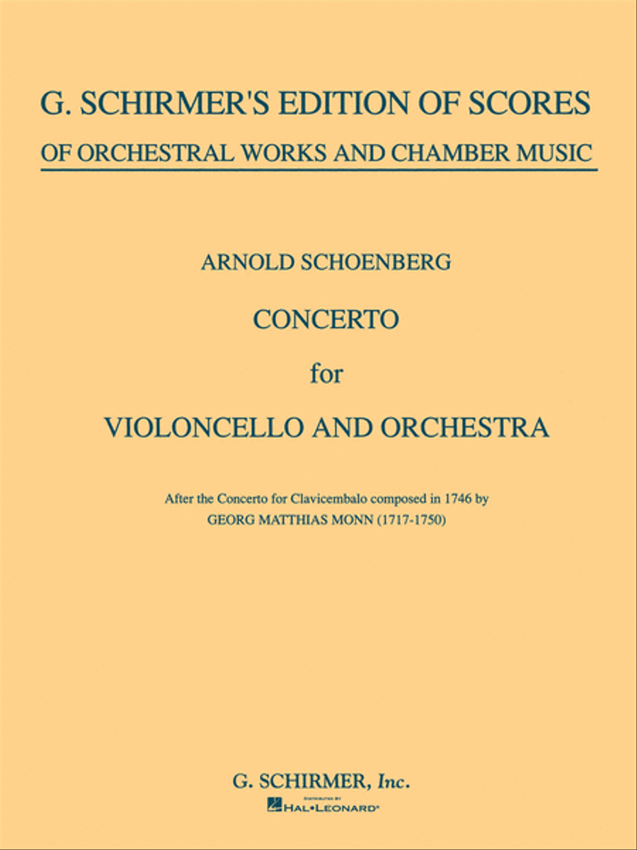 Concerto for Cello & Orchestra Orchestra scores gallery preview page 1