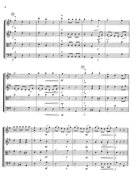 Highland/Etling String Quartet Series: Set 3: Score
