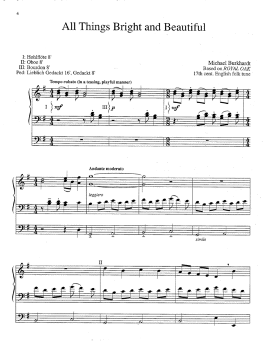 Praise and Thanksgiving, Set 6 Organ scores gallery preview page 2