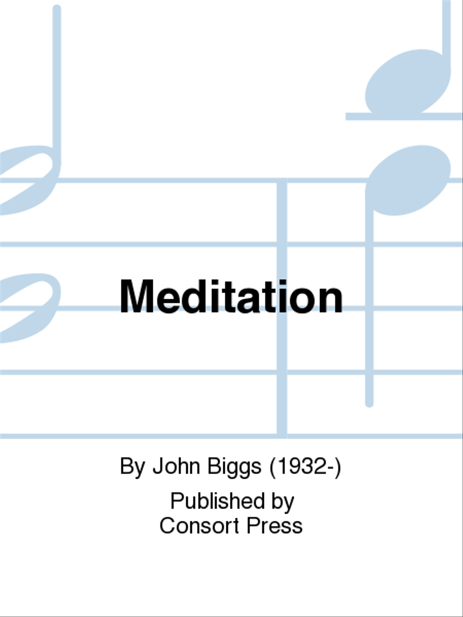Meditation Organ Solo scores gallery preview page 1