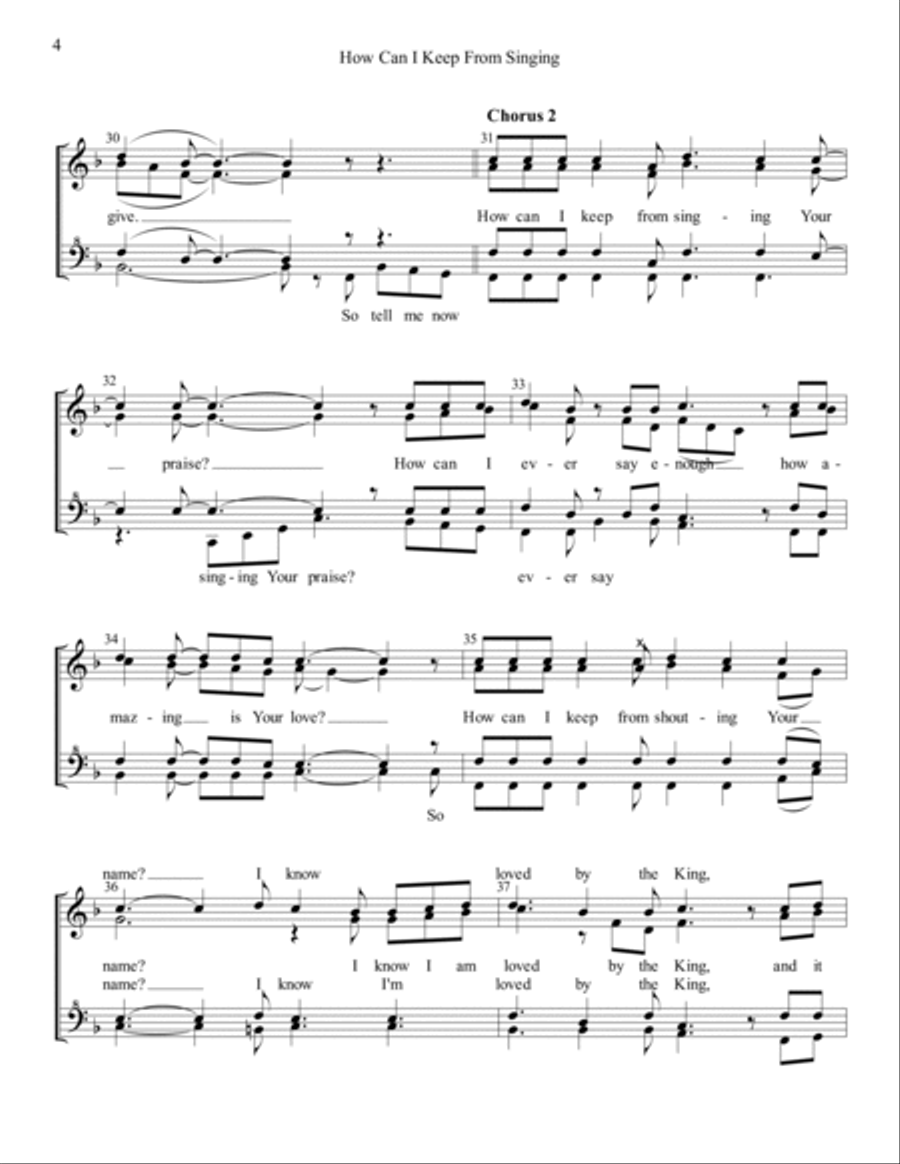 How Can I Keep From Singing SSAA scores gallery preview page 4