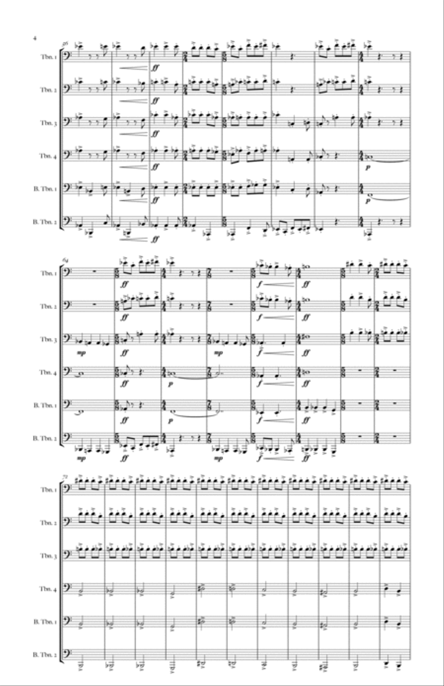 The Gates Flew Open The Gates Flew Open Brass Ensemble scores gallery preview page 4