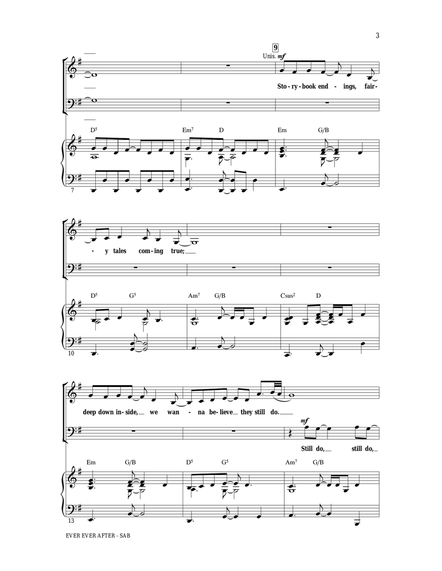Ever Ever After (from Enchanted) (arr. Ed Lojeski) 3-Part scores gallery preview page 2