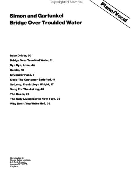 Simon and Garfunkel – Bridge over Troubled Water