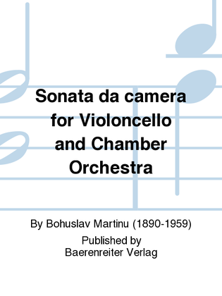 Book cover for Sonata da camera for Violoncello and Chamber Orchestra