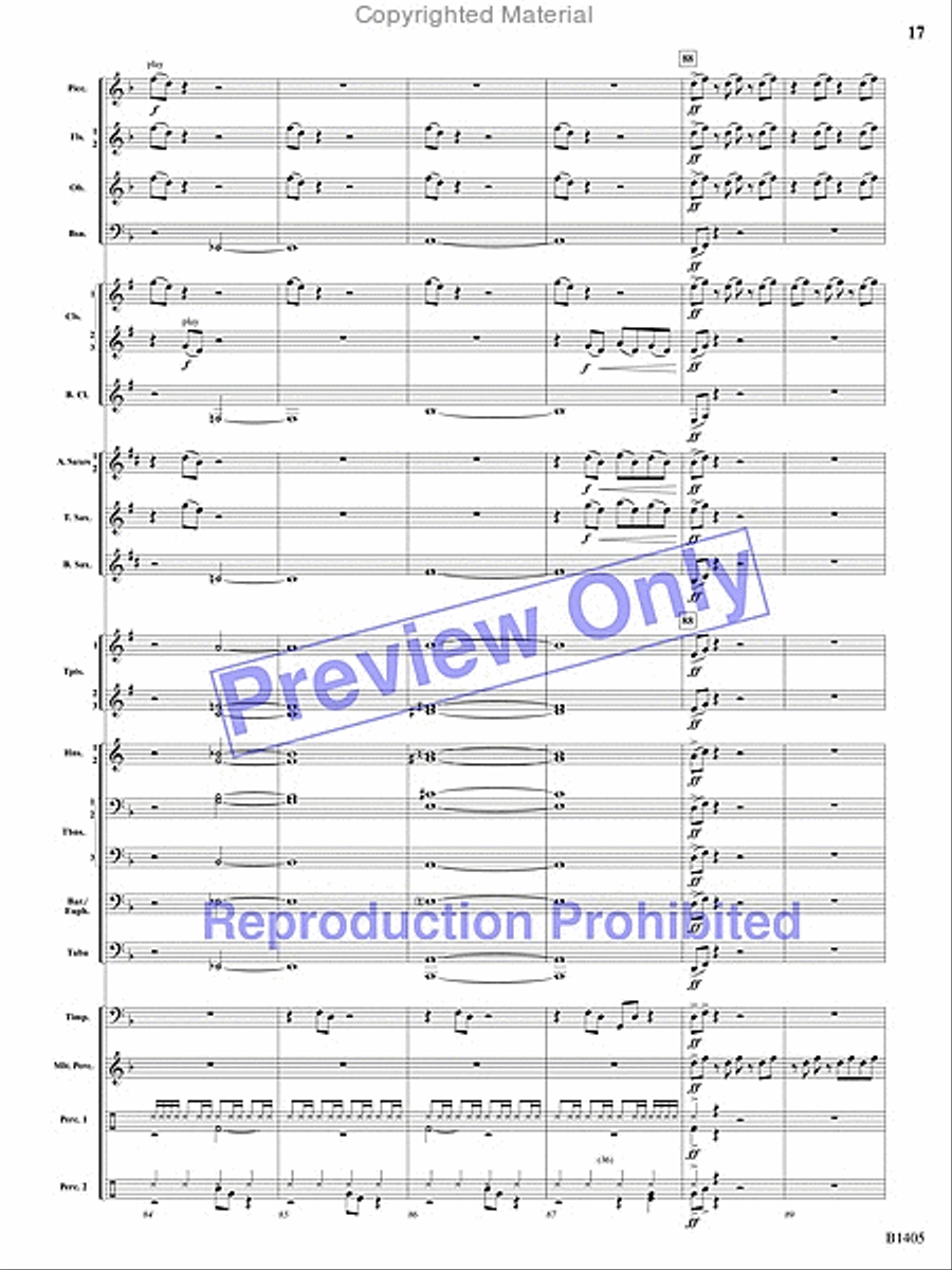 Reverberations Concert Band scores gallery preview page 34