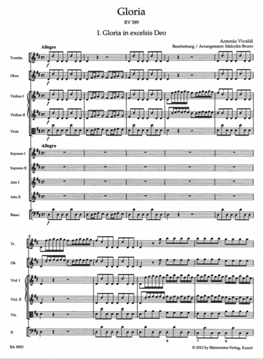Gloria RV 589 Gloria RV 589 SSAA scores gallery preview page 2
