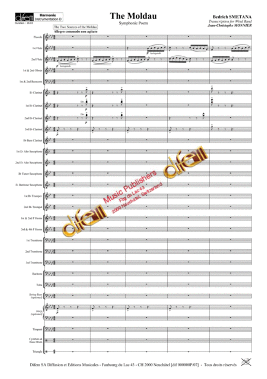 La Moldau Concert Band scores gallery preview page 2